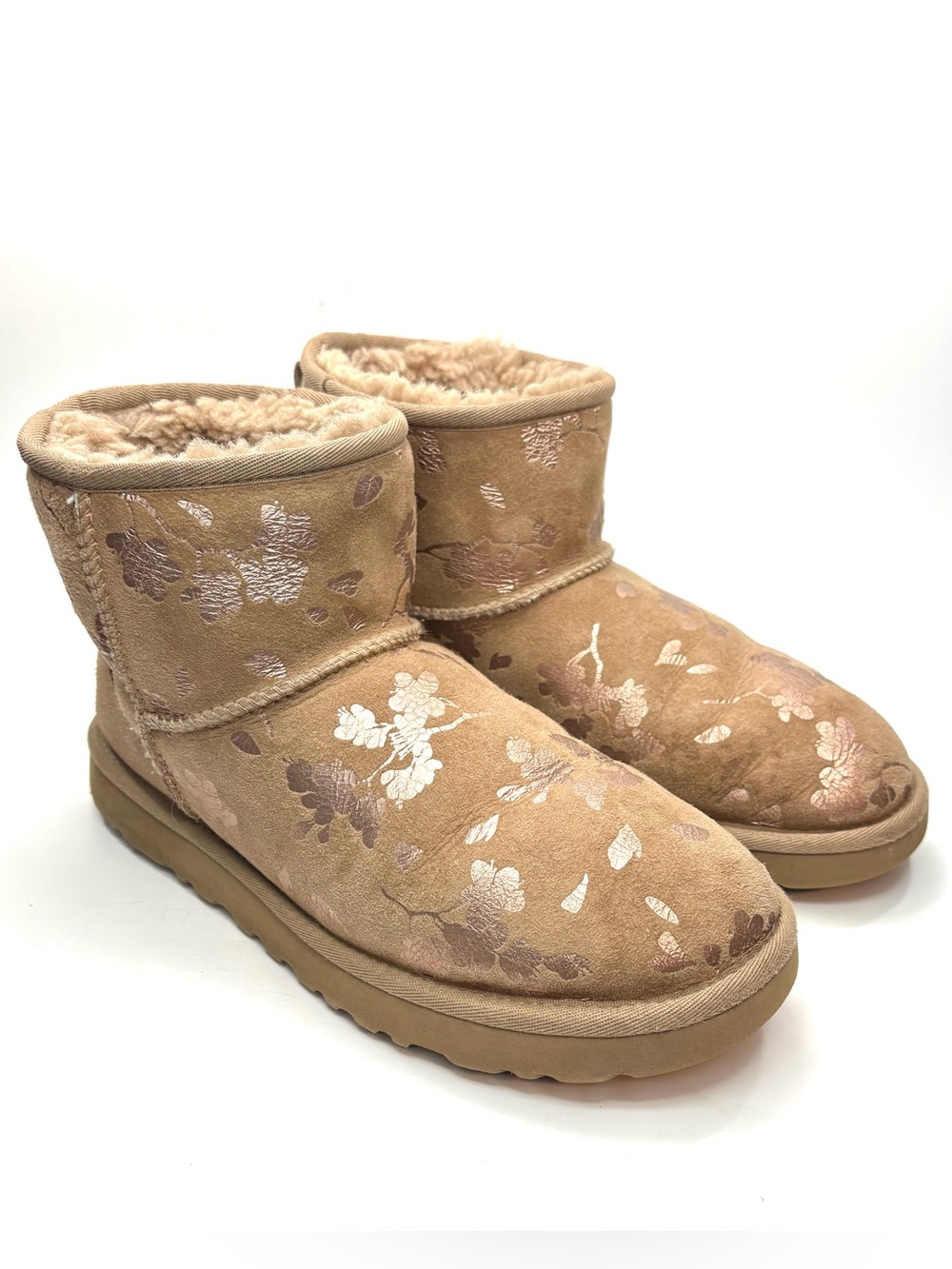 UGG Women's Classic Mini Floral Foil Boots | 9